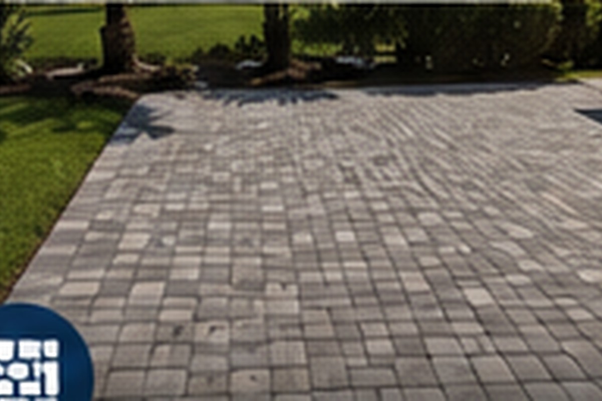 Linear roof with pavers