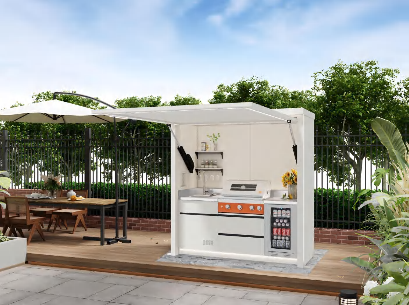 A-Mini outdoor kitchen